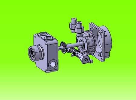 طراحی پمپ روغن با کتیا