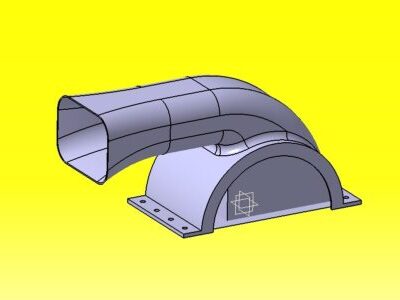 طراحی کانال هوا با کتیا