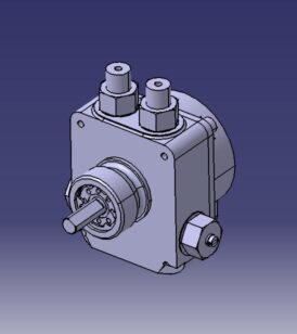 طراحی پمپ روغن با کتیا
