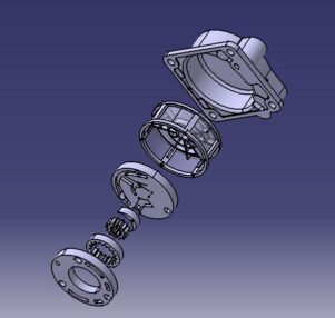 طراحی پمپ روغن با کتیا