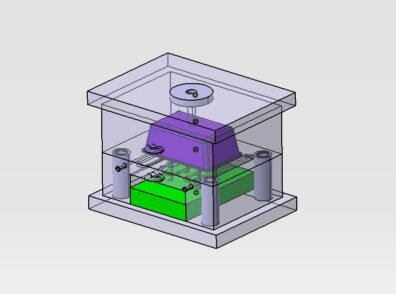 طراحی قالب تزریق پلاستیک ظرف مربعی - طراح صنعت