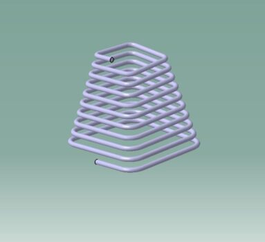 طراحی فنر با مقطع مربعی