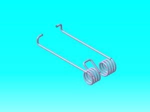 طراحی فنر پیچشی دوبل