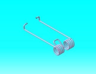 طراحی فنر پیچشی دوبل