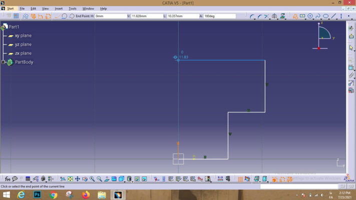 رنگ آبی در نرم افزار کتیا