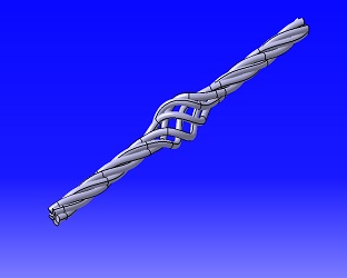 مدل سازی قسمت تزئینی مارپیچ برای نرده های فرفورژه