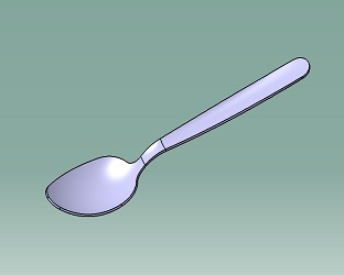 آموزش طراحی قاشق یا Spoon در کتیا